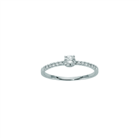 Anello Miluna Donna in Oro bianco Diamante 0.18 Ct LID2311 018 - LID2311 018